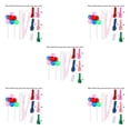 thumbnail image 2 of bedienty Cake Topper Home Wedding Party Cake Balloon Ribbon Straws Decoration Pastry Decor Sapphire Glitter Balloon 2# 5Set, 2 of 6