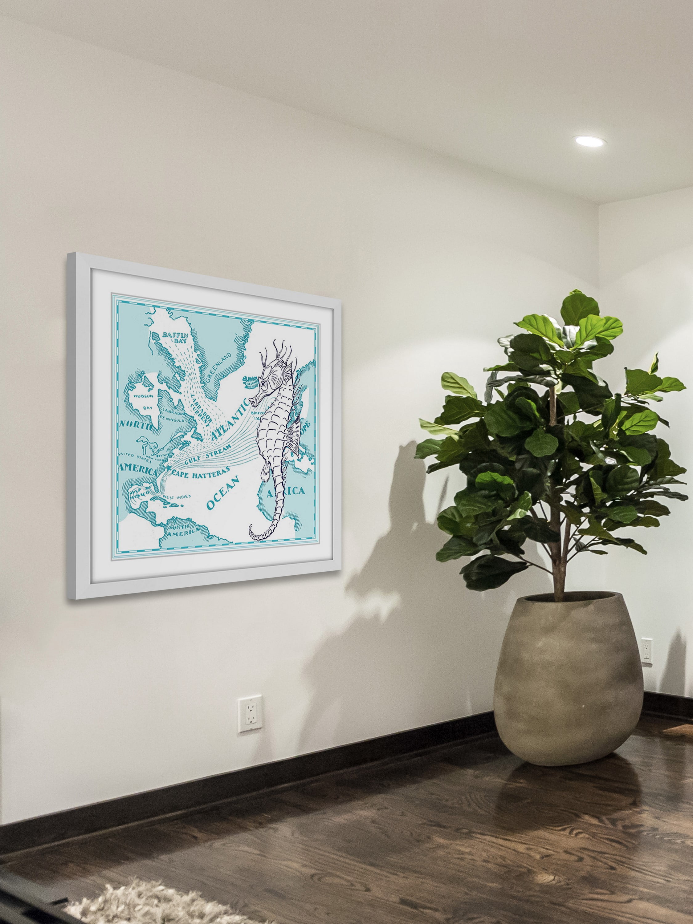 "Seahorse" Framed Painting Print