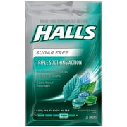 Halls Mentho-Lyptus Drops Sugar Free Assorted Mint 25 Each Pack of 4