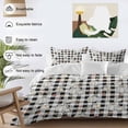 thumbnail image 3 of Thanksgiving Pumpkin Bedding Duvet Cover Set Twin Size 4 Pieces Fall Leaves Botanical Black Plaid Bedding Set with Zipper Closure, 1 Comforter Cover 68x86 Inches 1 Flat Sheet & 2 Pillow Cases, 3 of 7