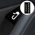 thumbnail image 3 of Calcomanía de salida de puerta de coche, 1 juego, pegatina de vinilo con mensaje de salida para puerta de coche Tesla Blanco, 3 of 7