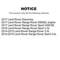 thumbnail image 2 of Transit Auto Front Wheel Bearing Disc Brake Rotors and Semi-Metallic Pads Kit for Car Land Rover Range Sport Discovery KBB-102340, 2 of 11