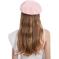 thumbnail image 6 of Summer French Beret Breathable Thin Beret Hat Solid Color Beanie for Women Lady, 6 of 7