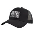 thumbnail image 1 of AWZXDE Unisex Adjustable Outdoor Mesh Snapback Trucker Hat For Men With Color Block Flag Design Baseball Cap BK1, 1 of 8