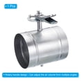 thumbnail image 3 of Uxcell 5" HVAC Duct Manual Volume Damper with Sleeve Airflow Backdraft Damper, 3 of 5