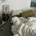 thumbnail image 3 of INS Blue Checkerboard Girls Boys Single Double Size Solid Colors Flat Sheet Duvet Cover Pillowcase Bed Linens Home Textile, 3 of 7