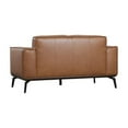 thumbnail image 3 of Porter Designs Carina Top Grain Leather Loveseat - Brown, 3 of 5