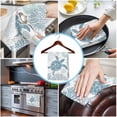 thumbnail image 3 of Blue Turtle Coastal Kitchen Towels Set of 3, Water Absorbent Dish Towel, Summer Beach Nautical Coral Decorative Hand Towels - Quick Drying Cloth for Cooking Baking, 18x28 Inch, 3 of 8