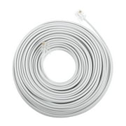 White Telephone Accessories Cable for Line Four Cores American Style Copper Pvc
