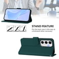 thumbnail image 2 of TECH CIRCLE for Galaxy S24 FE AI Phone Case 6.7" 2024 Release, Solid Color Flip Wallet Case with 3 Card Slots, Built-in Stand Function, PU Leather Protective Fold Cover with Lanyard, Darkgreen, 2 of 3