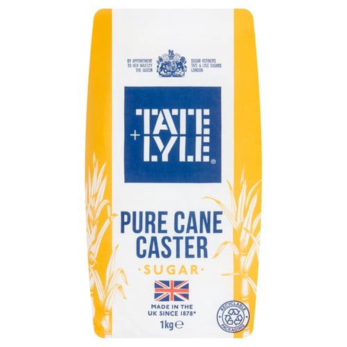 Tate & Lyle Fairtrade Caster Sugar 1kg, British Import (Pack of 2)