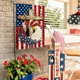 thumbnail image 6 of Sm:)e Patriotic Stars and Stripes Eagle Wreath Fourth of July Garden Flag 12x18 Inch Double Sided, USA Flag Independence Day Red White Blue Yard Outdoor Decoration, 6 of 6