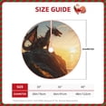 thumbnail image 2 of Sikiie Seaside Sunset Cool Dragon Nativity Christmas Tree Skirt, Jesus Christian Winter Holiday Tree Mat Decoration(30-48IN)36", 2 of 6