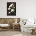 thumbnail image 3 of Stupell Industries Transitional Tower of White Roses Black Floating Frame Canvas Art, 17 x 25, by Petals Prints Design, 3 of 8
