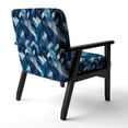 thumbnail image 5 of Designart "Minimalist White And Blue Polygons Geometric II" Upholstered Geometric Accent Chair and Modern & Contemporary Arm Chair - Multiple Color & Pattern, 5 of 7