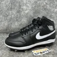 thumbnail image 2 of N I-K-E A i r-Jor-dan 1 Mid Metal Baseball Cleats Mens Sz 9.5 Black White AV5355-001, 2 of 6