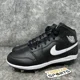 thumbnail image 2 of N I-K-E A i r-Jor-dan 1 Mid Metal Baseball Cleats Mens Sz 9.5 Black White AV5355-001, 2 of 6
