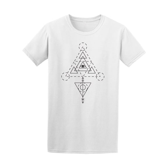 Sacred Triangle Geometry Tee Men's -Image by Shutterstock