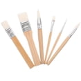 thumbnail image 1 of Shisuyan Short Handle Painting Brushes Assorted Color 6Pcs 5.8x1x1in, 1 of 9