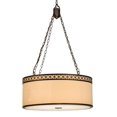 thumbnail image 2 of Meyda 146714 30 in. Cilindro Quatrefoil Textrene Pendant, Mahogany Bronze Beige, 2 of 5
