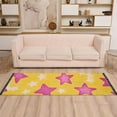 thumbnail image 2 of Yayeee Runner Rug for Bedroom 2'x6' Machine Washable Hallway Non Slip Mat, Large Pink Stars, 2 of 8