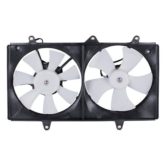 Ikon Motorsports Radiator Cooling Fan for 1998-2002 Toyota Corolla 1.8L& Chevrolet Prizm, 16711-0D010 TO3115106 Automotive Dual Engine Fan, Black