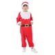 thumbnail image 3 of Mono unisex para niños con forma de galleta de jengibre, elfo ayudante de Papá Noel, disfraz de muñeco de nieve rojo de Papá Noel, traje de Año Nuevo 2024, 3 of 5