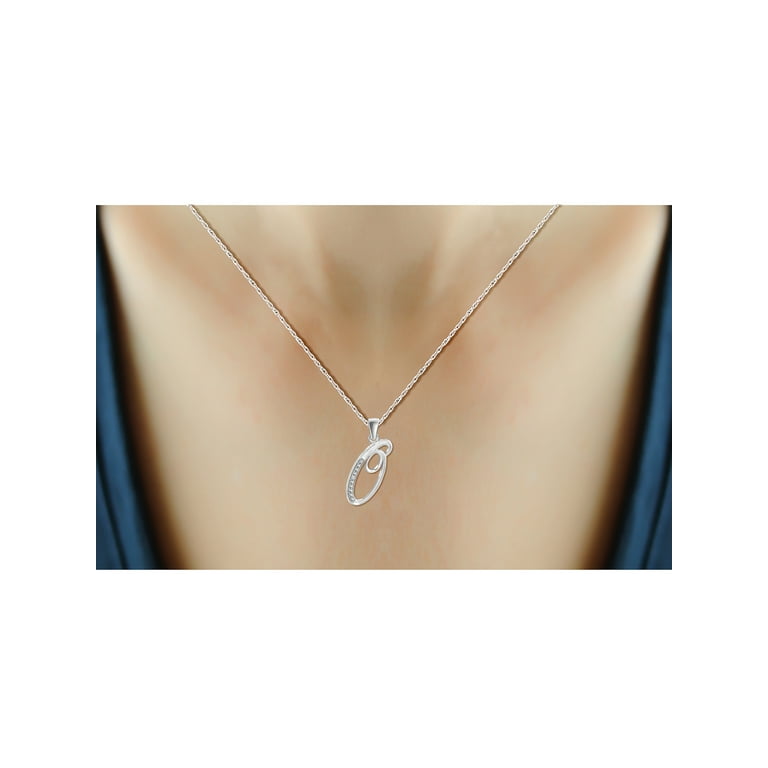 Monogram sale necklace silver