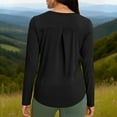 thumbnail image 4 of Long Sleeve Shirts for Women - Quick Dry Moisture Wicking UV Sun Protection T-Shirts for Fishing Workout Athletic Gym Sports, 4 of 6