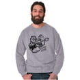 thumbnail image 5 of Popeye Sketch Old School Tattoo Style Sweatshirt for Men or Women Brisco Brands L, 5 of 6
