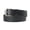 BLACK, variant on SIZE 38 - ASSEMBLED IN USA 38 MM BLACK CASUAL BELT FROM US STEER & US NICKEL BUCKLE