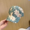 thumbnail image 4 of CoCopeaunt Spring, Summer, And Korean Versions Of The Mixed Color Flower Baseball Cap, Ms. Fashion’S Travel Visor Cap In Paris, 4 of 6