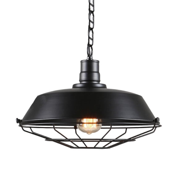 American Industrial Style Pendant Light Fixture, Vintage Farmhouse Metal Iron Hanging Lamp, Retro Pendant Lighting for Over Kitchen Island Sink Dining Room Table Bar Counter Entrance