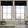 thumbnail image 4 of LALILO Kitchen Curtain Valance Rustic Wood Front Christmas Rod Pocket Window Curtain 52"x 18" Set of 2, 4 of 7