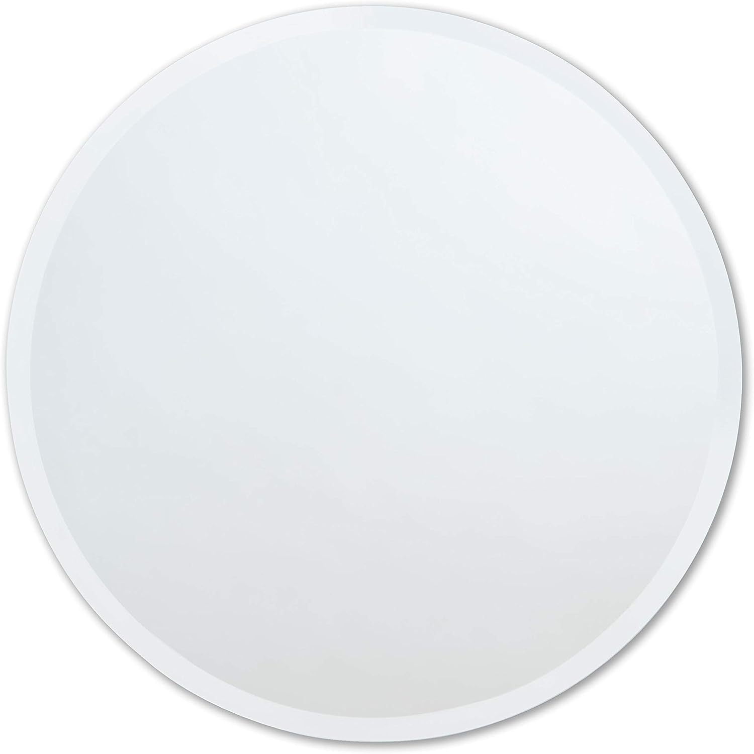 Better Bevel 30" x 30" Frameless Round Mirror | 1" Beveled Edge ...
