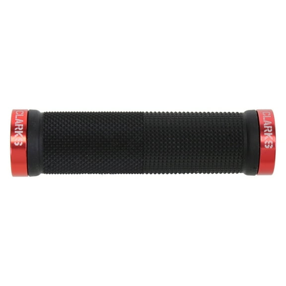Clarks Lock-On Grips Dual Lock On Black/Red 130mm