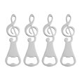 thumbnail image 1 of 4pcs Bouchons de Boisson Détachant Ouvre-Bouteille Manuel Note Musicale en Forme d'Ouvreur, 1 of 7