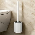 thumbnail image 1 of Fiudx Cepillo de Baño Moderno de Aleación de Aluminio, Mango Largo, Herramienta Compacta para Baño, Ventosa de Fácil Instalación, Solución de Limpieza Sin Esfuerzo, Elegante Accesorio para El Hogar., 1 of 6