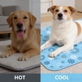 thumbnail image 6 of Dog Cooling Mat Pet Cooling Bed Mat for Dog Cat Snowflake Design Waterproof Summer Indoor Cooling Pad for Small Medium Large Dogs S (20×16"), 6 of 7