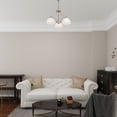 thumbnail image 5 of Livex Lighting Somerset Chandelier in Brushed Nickel, 5 of 13