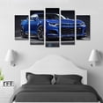 thumbnail image 3 of Cuadro Decorativo Auto Camaro ZL1 Azul Juego De 5 Piezas 150x80cm Ideal Para Sala Oficina Recámara Juvenil, 3 of 5