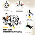 thumbnail image 4 of Asiento de coche de peluche con forma de espiral para bebés de 0 a 6 meses con juguetes colgantes, 4 of 9