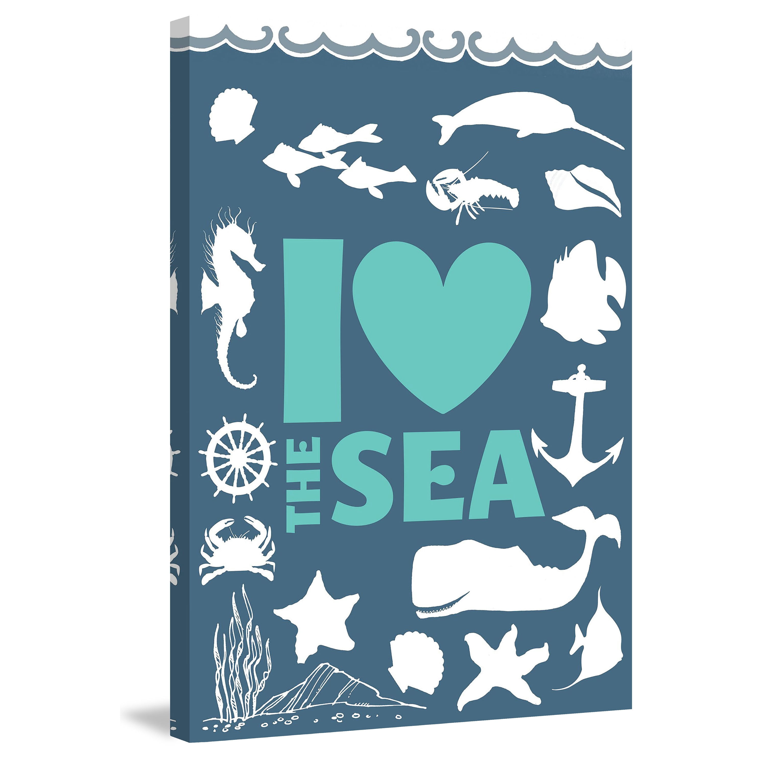 "The Sea" Painting Print on Wrapped Canvas