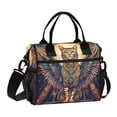 thumbnail image 2 of BZSMCE Lunch Bag Creative Egypt Style Cat Print Cooler bag with Shoulder Strap, 2 of 6