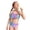 Z09-Purple, variant on MUXiin 4t Swimsuit Girls Two Piece Striped Beachwear for Kids Quick Dry Stylish Design Pool Party Swimsuit Adorable Colorful Kids' Swimming Clothes