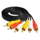 thumbnail image 4 of Cable AV Sincero con conector RCA de 3 colores macho a macho para decodificador DVD TV PVC 15 metros, 4 of 10