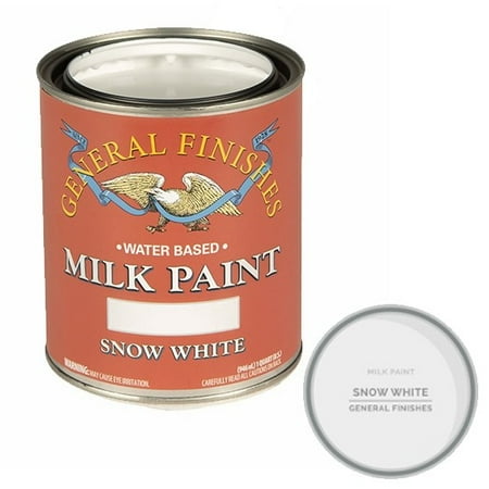 - General Finishes, MILK PAINTS, SNOW WHITE, Pints