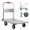 Silver, variant on TidBay Platform Truck, 36" x 24" Foldable Steel Hand Push Cart Dolly, 2000lbs Capacity Heavy Duty Moving Flatbed Cart with 6'' Swivel Wheels for Groceries, Garage, Warehouse