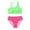 Green, variant on Young Girls 2 Piece Bikini Set Swimwear with Strap Beachwear Kids Teen Bathing Suit 8-12 Years ﻿