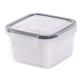 thumbnail image 1 of Pompotops Fruit Vegetable Storage Containers for Fridge Draining Fresh Containers 3 in 1 Produce Storage Containers Large Organizer Bins with Lid & Colander Clearance, 1 of 4